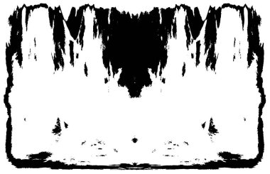 Grunge üst üste biniyor. Soyut siyah-beyaz vektör arkaplanı. Çatlak, leke ve noktalarda kirli desenli tek renkli klasik yüzey. Karanlık korku tarzında eski bir duvar.
