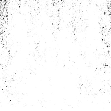 Grunge üst üste biniyor. Soyut siyah-beyaz vektör arkaplanı. Çatlak, leke ve noktalarda kirli desenli tek renkli klasik yüzey. Karanlık korku tarzında eski bir duvar.