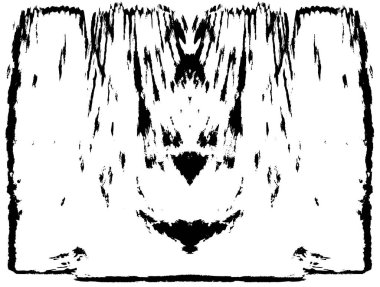 Grunge üst üste biniyor. Soyut siyah-beyaz vektör arkaplanı. Çatlak, leke ve noktalarda kirli desenli tek renkli klasik yüzey. Karanlık korku tarzında eski bir duvar.