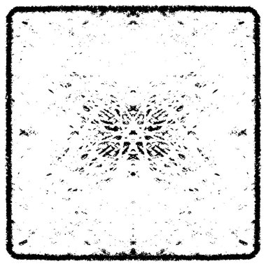 Grunge üst üste biniyor. Soyut siyah-beyaz vektör arkaplanı. Çatlak, leke ve noktalarda kirli desenli tek renkli klasik yüzey. Karanlık korku tarzında eski bir duvar.