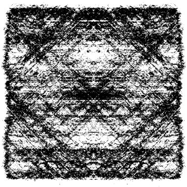 Grunge üst üste biniyor. Soyut siyah-beyaz vektör arkaplanı. Çatlak, leke ve noktalarda kirli desenli tek renkli klasik yüzey. Karanlık korku tarzında eski bir duvar.