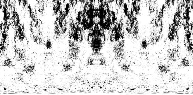 Grunge dikey olarak simetrik siyah beyaz doku. Tek renkli yıpranmış kaplama deseni. 