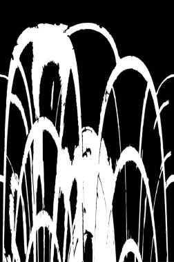 Grunge üst üste biniyor. Soyut siyah-beyaz vektör arkaplanı. Çatlak, leke ve noktalarda kirli desenli tek renkli klasik yüzey. Karanlık korku tarzında eski bir duvar.