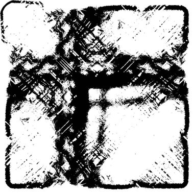 Grunge üst üste biniyor. Soyut siyah-beyaz vektör arkaplanı. Çatlak, leke ve noktalarda kirli desenli tek renkli klasik yüzey. Karanlık korku tarzında eski bir duvar.