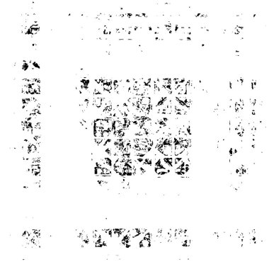 Grunge üst üste biniyor. Soyut siyah-beyaz vektör arkaplanı. Çatlak, leke ve noktalarda kirli desenli tek renkli klasik yüzey. Karanlık korku tarzında eski bir duvar.