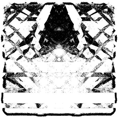 Grunge üst üste biniyor. Soyut siyah-beyaz vektör arkaplanı. Çatlak, leke ve noktalarda kirli desenli tek renkli klasik yüzey. Karanlık korku tarzında eski bir duvar.