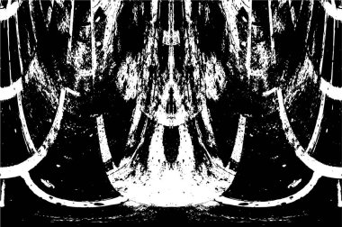 Siyah ve beyaz grunge arka plan, vektör çizim 