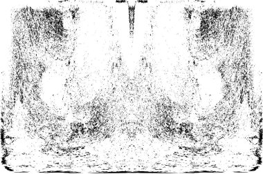 Grunge dikey olarak simetrik siyah beyaz doku. Tek renkli yıpranmış kaplama deseni. 