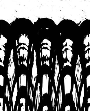 Siyah ve beyaz grunge arka plan, vektör çizim 