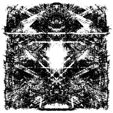 Siyah ve beyaz grunge arka plan, vektör çizim 