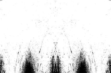 Grunge dikey olarak simetrik siyah beyaz doku. Tek renkli yıpranmış kaplama deseni. 