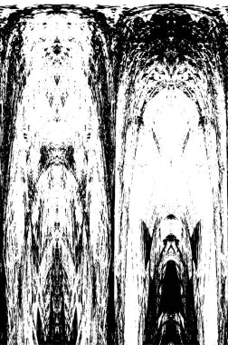 Siyah ve beyaz grunge arka plan, vektör çizim 