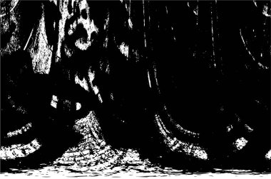 Siyah ve beyaz grunge arka plan, vektör çizim 