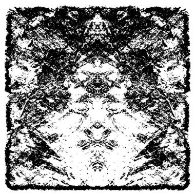 Siyah ve beyaz grunge arka plan, vektör çizim 