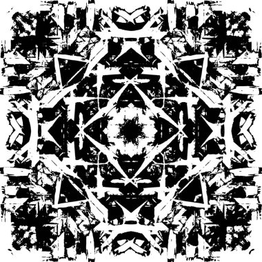 Siyah ve beyaz grunge arka plan, vektör çizim 