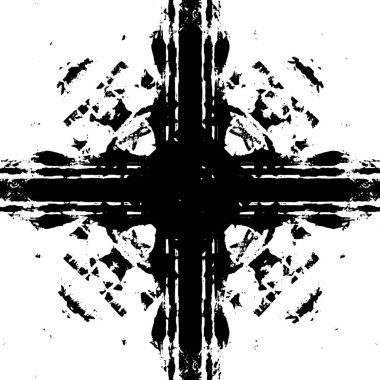 Siyah ve beyaz grunge arka plan, vektör çizim 