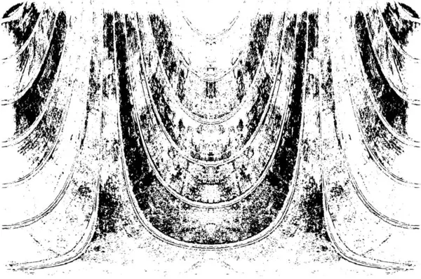 Grunge dikey olarak simetrik siyah beyaz doku. Tek renkli yıpranmış kaplama deseni. 