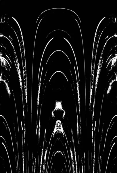 Grunge dikey olarak simetrik siyah beyaz doku. Tek renkli yıpranmış kaplama deseni. 