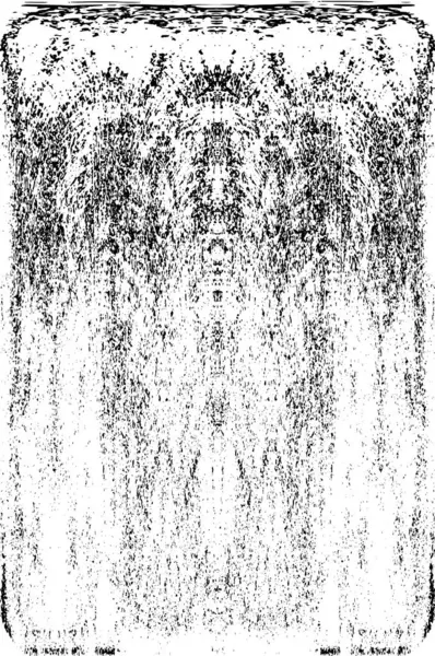 Grunge dikey olarak simetrik siyah beyaz doku. Tek renkli yıpranmış kaplama deseni. 