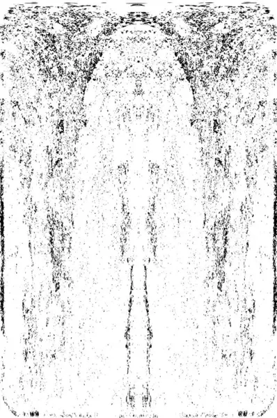 Grunge dikey olarak simetrik siyah beyaz doku. Tek renkli yıpranmış kaplama deseni. 