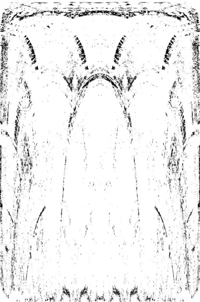 Grunge dikey olarak simetrik siyah beyaz doku. Tek renkli yıpranmış kaplama deseni. 