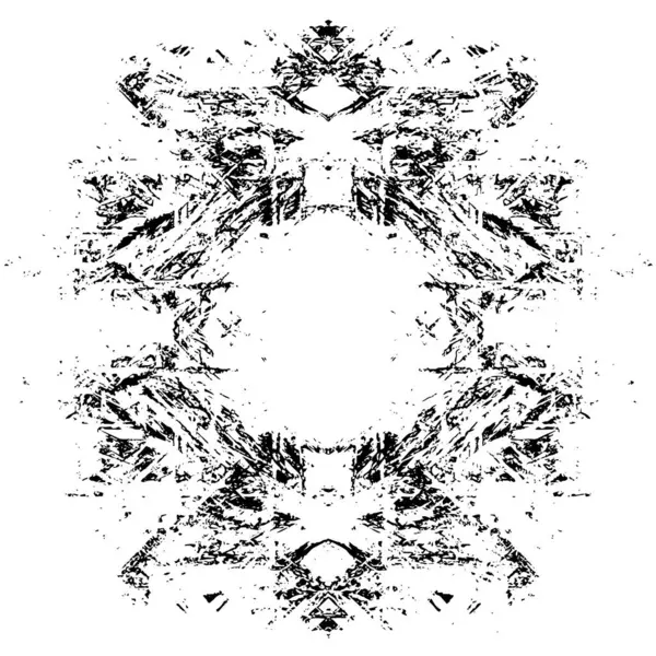 Siyah beyaz dokusunda sıkıntılı bir arka plan. soyut vektör illüstrasyonu. 