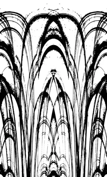 Siyah beyaz dokusunda sıkıntılı bir arka plan. soyut vektör illüstrasyonu. 