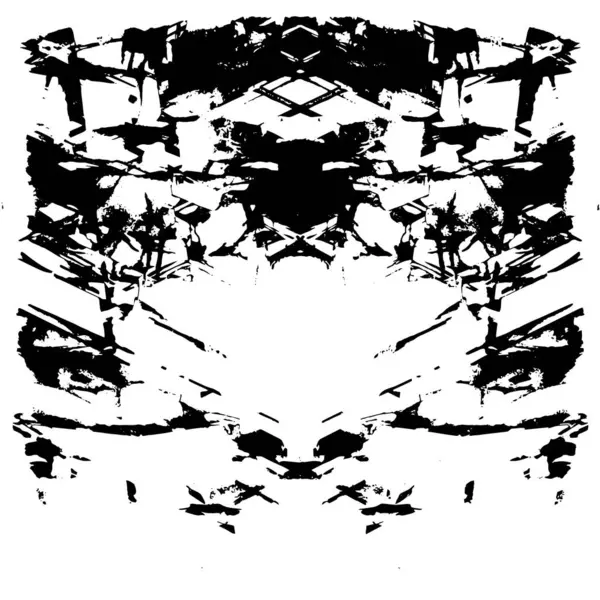 Siyah beyaz dokusunda sıkıntılı bir arka plan. soyut vektör illüstrasyonu. 