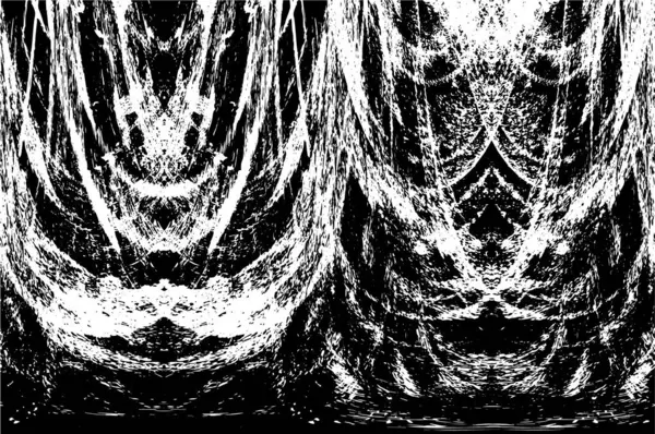 Siyah beyaz dokusunda sıkıntılı bir arka plan. soyut vektör illüstrasyonu. 