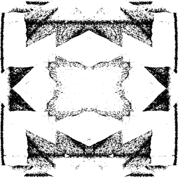 Siyah beyaz dokusunda sıkıntılı bir arka plan. soyut vektör illüstrasyonu. 