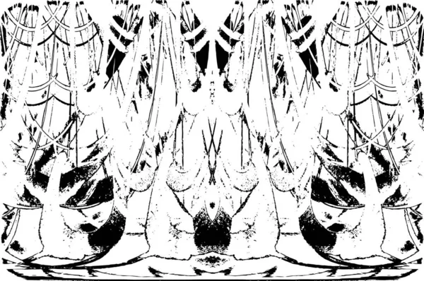 Grunge dikey olarak simetrik siyah beyaz doku. Tek renkli yıpranmış kaplama deseni. 