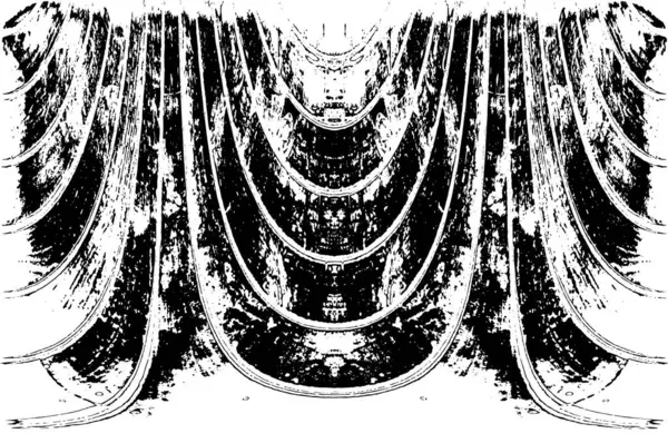 Grunge dikey olarak simetrik siyah beyaz doku. Tek renkli yıpranmış kaplama deseni. 