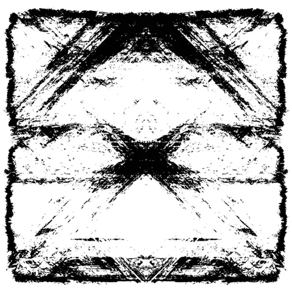 Grunge üst üste biniyor. Soyut siyah-beyaz vektör arkaplanı. Çatlak, leke ve noktalarda kirli desenli tek renkli klasik yüzey. Karanlık korku tarzında eski bir duvar.