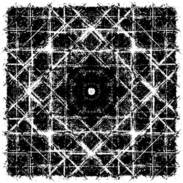 Grunge üst üste biniyor. Soyut siyah-beyaz vektör arkaplanı. Çatlak, leke ve noktalarda kirli desenli tek renkli klasik yüzey. Karanlık korku tarzında eski bir duvar.