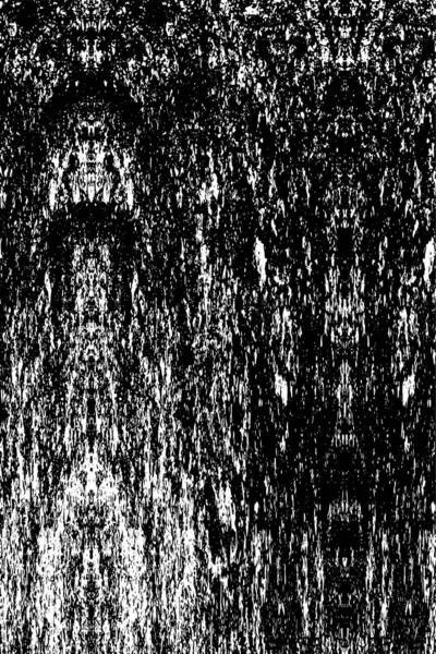 Grunge üst üste biniyor. Soyut siyah-beyaz vektör arkaplanı. Çatlak, leke ve noktalarda kirli desenli tek renkli klasik yüzey. Karanlık korku tarzında eski bir duvar.