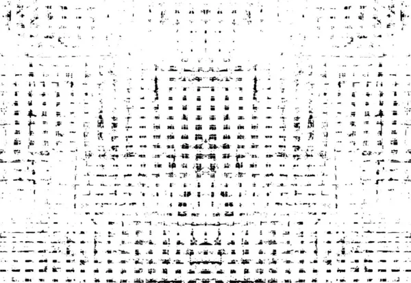 Grunge üst üste biniyor. Soyut siyah-beyaz vektör arkaplanı. Çatlak, leke ve noktalarda kirli desenli tek renkli klasik yüzey. Karanlık korku tarzında eski bir duvar.