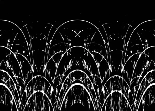 Grunge dikey olarak simetrik siyah beyaz doku. Tek renkli yıpranmış kaplama deseni. 