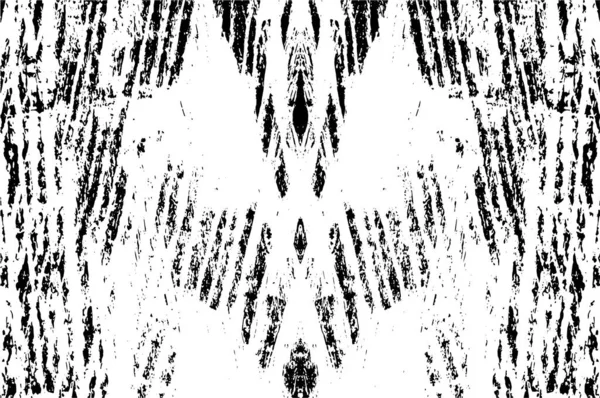 Grunge üst üste biniyor. Soyut siyah-beyaz vektör arkaplanı. Çatlak, leke ve noktalarda kirli desenli tek renkli klasik yüzey. Karanlık korku tarzında eski bir duvar.