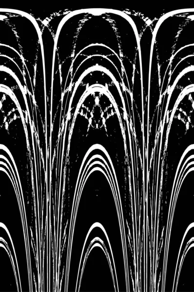 Grunge üst üste biniyor. Soyut siyah-beyaz vektör arkaplanı. Çatlak, leke ve noktalarda kirli desenli tek renkli klasik yüzey. Karanlık korku tarzında eski bir duvar.