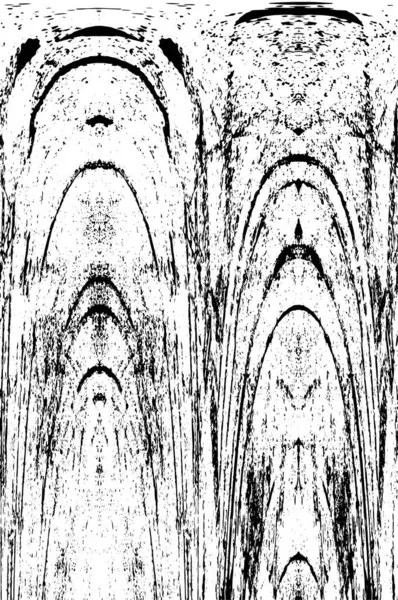 Grunge üst üste biniyor. Soyut siyah-beyaz vektör arkaplanı. Çatlak, leke ve noktalarda kirli desenli tek renkli klasik yüzey. Karanlık korku tarzında eski bir duvar.