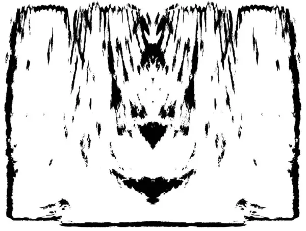 Grunge üst üste biniyor. Soyut siyah-beyaz vektör arkaplanı. Çatlak, leke ve noktalarda kirli desenli tek renkli klasik yüzey. Karanlık korku tarzında eski bir duvar.