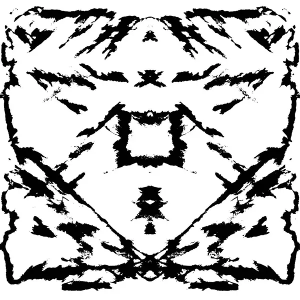 Grunge üst üste biniyor. Soyut siyah-beyaz vektör arkaplanı. Çatlak, leke ve noktalarda kirli desenli tek renkli klasik yüzey. Karanlık korku tarzında eski bir duvar.