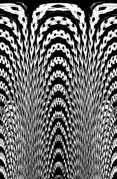 Grunge dikey olarak simetrik siyah beyaz doku. Tek renkli yıpranmış kaplama deseni. 