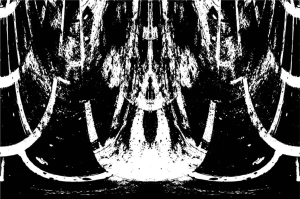 Siyah ve beyaz grunge arka plan, vektör çizim 