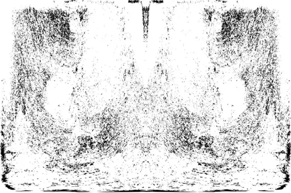 Grunge dikey olarak simetrik siyah beyaz doku. Tek renkli yıpranmış kaplama deseni. 