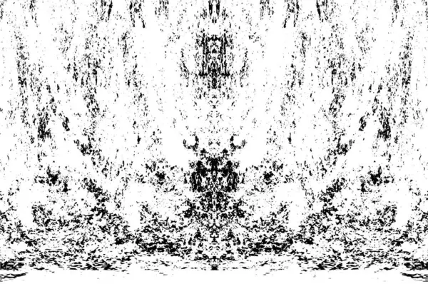 Grunge dikey olarak simetrik siyah beyaz doku. Tek renkli yıpranmış kaplama deseni. 