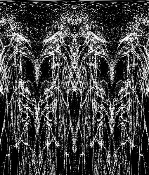 Grunge dikey olarak simetrik siyah beyaz doku. Tek renkli yıpranmış kaplama deseni. 