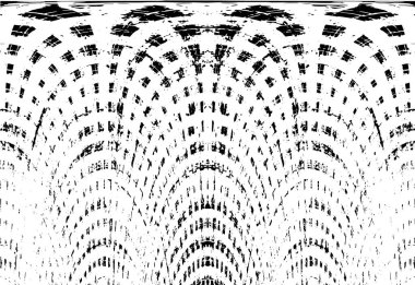 Grunge dikey olarak simetrik siyah beyaz doku. Tek renkli yıpranmış kaplama deseni. 