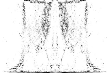 Grunge dikey olarak simetrik siyah beyaz doku. Tek renkli yıpranmış kaplama deseni. 