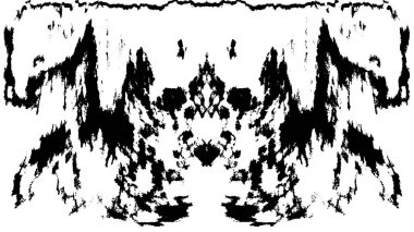 Grunge dikey olarak simetrik siyah beyaz doku. Tek renkli yıpranmış kaplama deseni. 